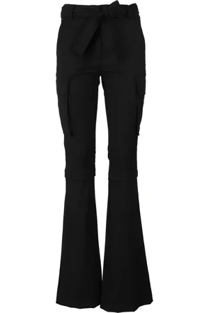 ANDREA ADAMO Bukser, Dame, Sort, S, Multipocket Flare Bukser