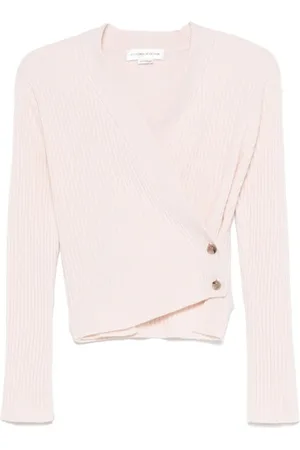 Victoria Beckham Strik, Dame, Lyserød, S, Uld, Strikvarer Sweater Elegant Stil