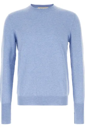 BALLANTYNE Strik, Herre, Blå, S, Uld, Stilfuld T-shirt til mænd og kvinder