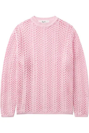 Séfr Strik, Herre, Lyserød, M, Uld, Stilfuld Sweater til enhver lejlighed