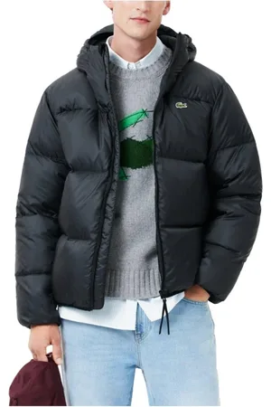 Lacoste Jakke, Herre, Sort, L, Uld, Bomberjakke Blouson-stil