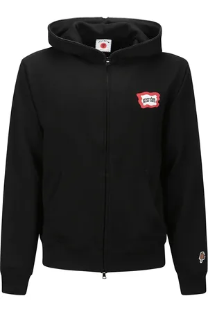 ICECREAM Sweathshirts & Hoodies, Herre, Sort, L, Uld, Hættetrøje med lynlås og logo print