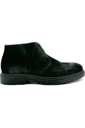 Duca Di Morrone Sko, Herre, Sort, 44 EU, Suede, Klassiske Suede Sorte Ankelstøvler
