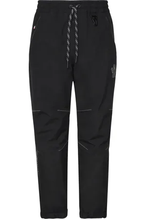 Moncler Bukser, Herre, Sort, S, Sporty sorte bukser med snøre