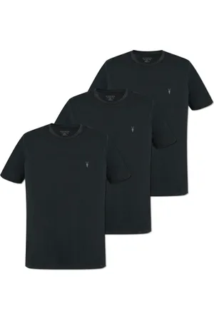 AllSaints Top, Herre, Sort, L, Tre-pak T-shirts Støtte