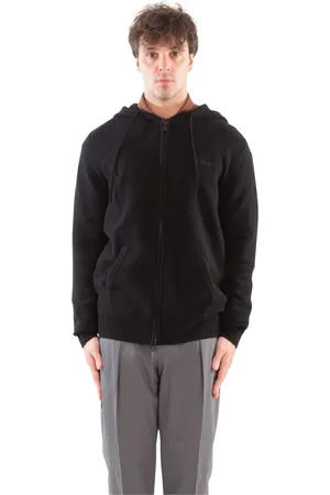 MC2 SAINT BARTH Sweathshirts & Hoodies, Herre, Sort, M, Uld, Lambswool Hoodie i Notting Stil