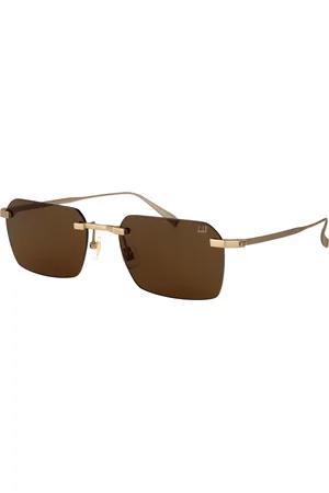 Dunhill Tilbehør, Herre, Gul, 56 MM, Uld, Stilfulde solbriller Du0061S