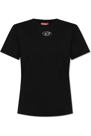 Diesel Top, Dame, Sort, XS, Bomuld, T-shirt T-Regs-Od-Q1