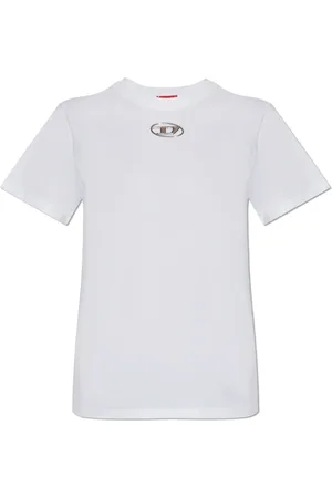 Diesel Top, Dame, Hvid, XS, Bomuld, T-shirt T-Regs-Od-Q1