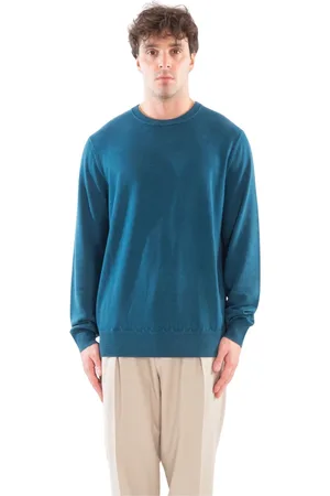 MC2 SAINT BARTH Strik, Herre, Blå, M, Vintage Merino Sweater