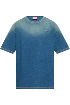 Diesel Top, Herre, Blå, 2XL, Bomuld, T-shirt T-Boxt-R11