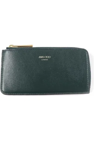Jimmy Choo Pre-owned, Dame, Grøn, ONE SIZE, Tyl, Pre-owned Laeder punge
