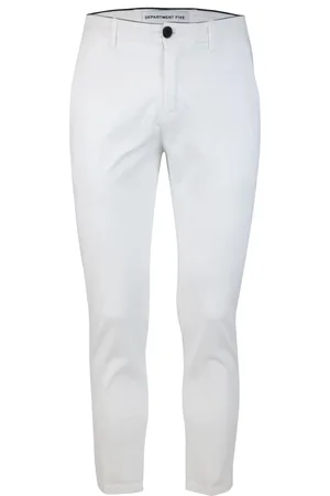 DEPARTMENT FIVE Bukser, Herre, Hvid, W31, Bomuld, Hvide Chino Slim Fit Bukser