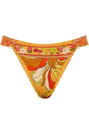 Camilla Badetøj, Dame, Flerfarvet, XS, Retro Blomst Bikini Bund