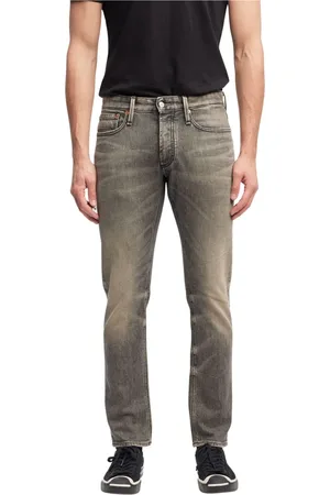 Denham Jeans, Herre, Sort, W33 L32, Denim, Straight Fit Sort Stretch Jeans