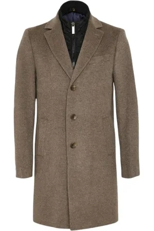 Sand Frakke, Herre, Brun, XL, Kashmir Sultan Coat i