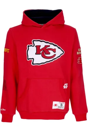 Mitchell & Ness Sweathshirts & Hoodies, Herre, Rød, S, Bomuld, NFL Hold Oprindelse Fleece Hoodie