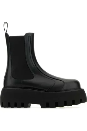 Alexander McQueen Sko, Dame, Sort, 39 EU, Læder, Sort læder Chelsea ankelstøvler