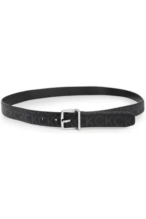 Calvin Klein Tilbehør, Dame, Sort, 80 CM, Læder, Sort Læder Damebælte Efterår/Vinter Kollektion
