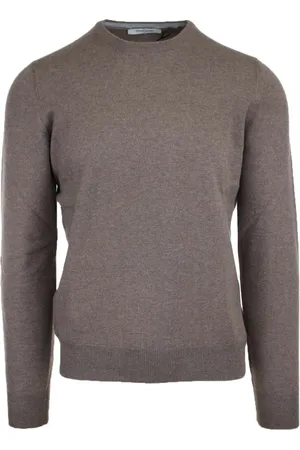 Gran Sasso Strik, Herre, Grå, 2XL, Dove Grey Crewneck Sweater Slim Fit