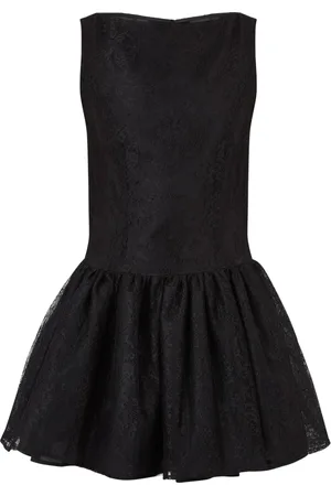 Nina Ricci Kjole, Dame, Sort, 2XS, Mini Kjole med Peplum