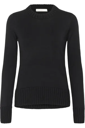 INWEAR Strik, Dame, Sort, M, Uld, Sort Strik Pullover Sweater