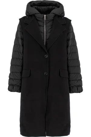 MOORER Frakke, Dame, Sort, L, Elegant 3-i-1 Frakke