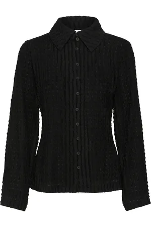 Karen by Simonsen Strik, Dame, Grå, L, Polyester, Meteorit Cardigan Bluse Kbtekla Stil