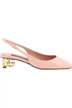 Dolce & Gabbana Sko, Dame, Lyserød, 38 EU, Læder, Moderne læder slingback pumps