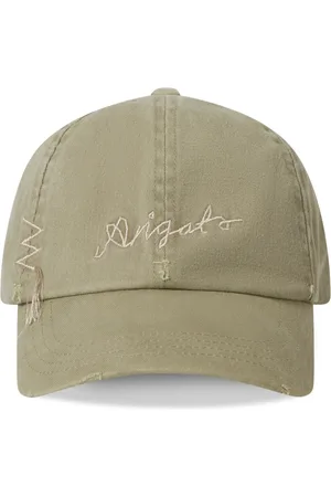 Axel Arigato Tilbehør, unisex, Grå, ONE SIZE, Bomuld, Seam Distressed Cap
