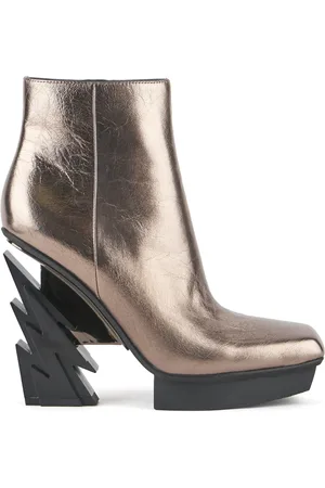 united nude Sko, Dame, Grå, 38 EU, Læder, Glam Square Boot