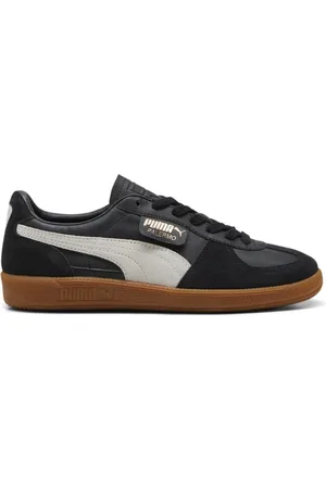 PUMA Sko, unisex, Sort, 37 1/2 EU, Læder, Palermo Sneakers