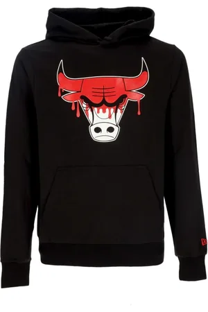 New Era Sweathshirts & Hoodies, Herre, Sort, L, Bomuld, Chicago Bulls Letvægts hættetrøje Sort/Rød