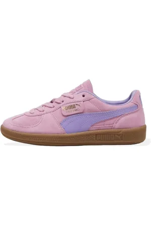 PUMA Sko, Dame, Flerfarvet, 37 EU, Læder, Urbane Lædersneakers med Dynamiske Striber