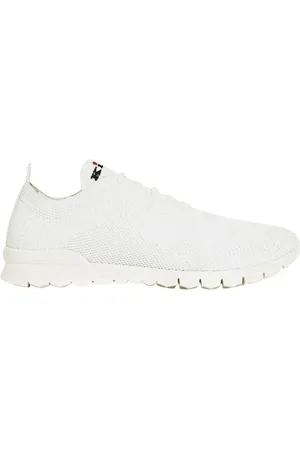 Kiton Sko, Dame, Hvid, 39 1/2 EU, Bomuld, Mesh Fit Sneakers