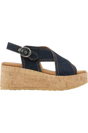VIA VAI Sko, Dame, Blå, 40 EU, Læder, Sissel Capri Sandaler