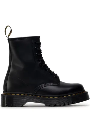 Dr. Martens Sko, Dame, Sort, 36 EU, Læder, Chunky Sort Læderstøvler