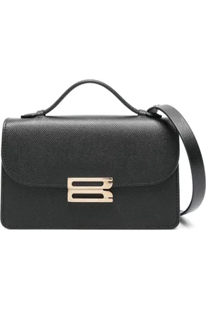 Victoria Beckham Taske, Dame, Sort, ONE SIZE, Uld, Kornet Sort Læder Skuldertaske