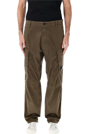 C.P. Company Bukser, Herre, Grøn, L, Bomuld, Sateen Cargo Bukser
