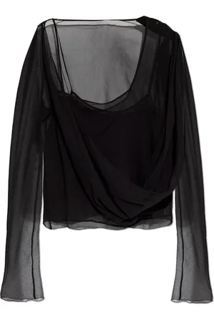 Cult Gaia Bluser & Skjorter, Dame, Sort, XS, Chiffon, Top Adi