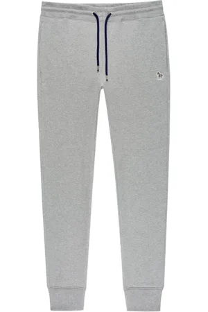 Paul Smith Bukser, Herre, Grå, L, Bomuld, Grå Zebra Logo Bomulds Sweatpants