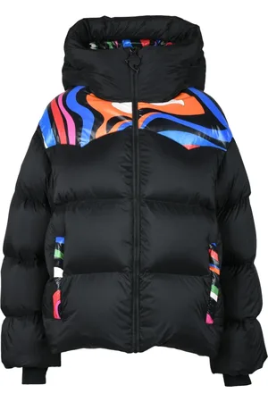Emilio Pucci Jakke, Dame, Sort, 2XS, Nylon, Letvægts Pufferjakke i Nylon