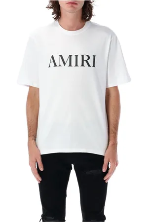 AMIRI Top, Herre, Hvid, S, Bomuld, Hvid Core Logo T-Shirt