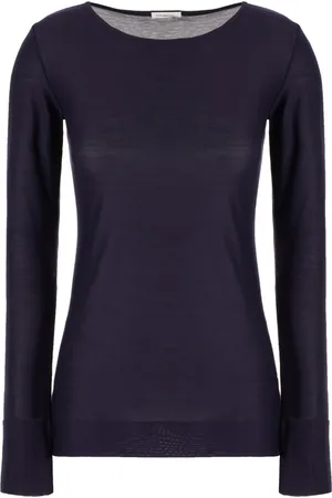 Malo Top, Dame, Blå, S, Bomuld, Afslappet Bomuld T-Shirt
