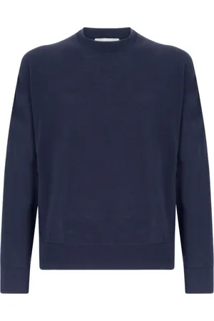LANEUS Strik, Herre, Blå, M, Uld, Kashmir Rund Hals Sweater