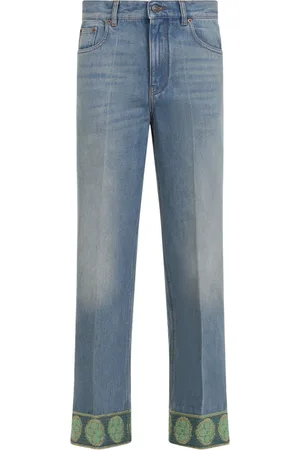 VALENTINO Jeans, Dame, Blå, W26, Bomuld, Blå Jeans til modebevidste kvinder