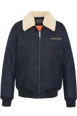 Schott NYC Jakke, Herre, Blå, L, Bomuld, Pilotjakke B52X Navy
