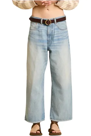 Denimist Jeans, Dame, Blå, W31, Bomuld, Ankel-længde jeans til ubesværet stil