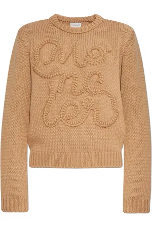 Moncler Strik, Dame, , M, Bomuld, Mønstret sweater