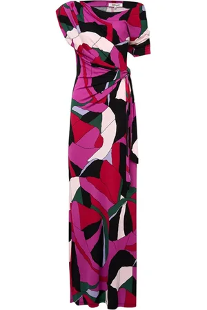 Diane von Furstenberg Kjole, Dame, Flerfarvet, S, Uld, Eliana Maxi Kjole
